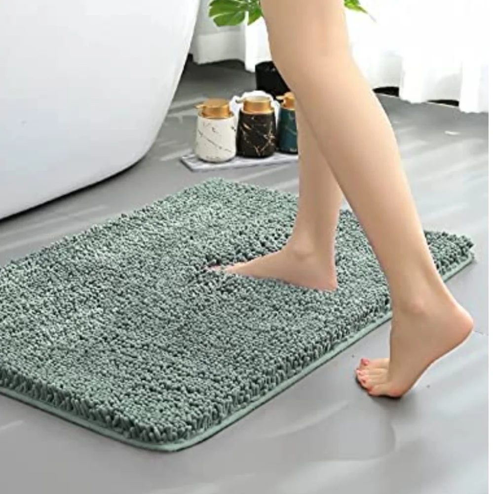 Dark Green Bathroom Rug Small Bath Mat 17